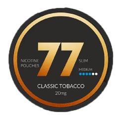 Nicotine pouches 77 Pouches Classic Tobacco