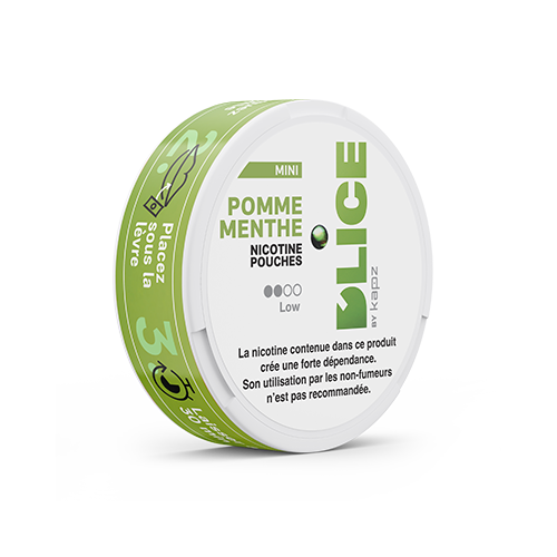 nicotine pouches D'LICE pomme menthe light 4 mg