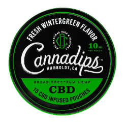 cbd snus Cannadips fresh wintergreen CBD 150 mg