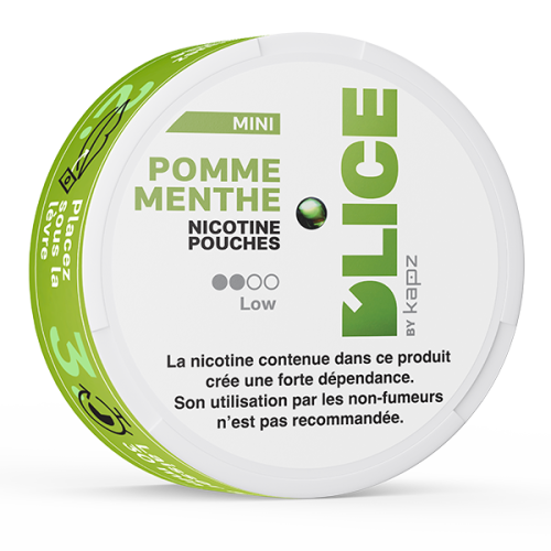 nicotine pouches D'LICE pomme menthe light 4 mg