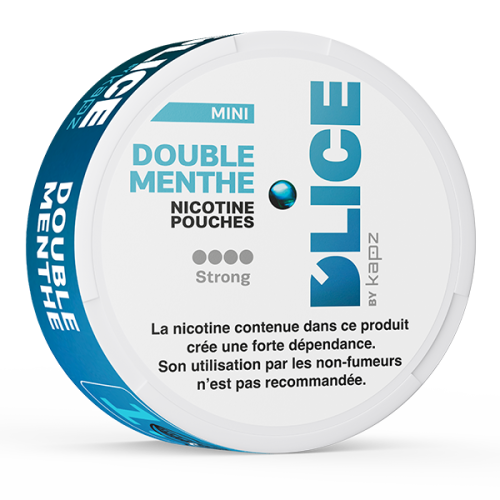 nicotine pouches D'LICE double menthe strong 12 mg