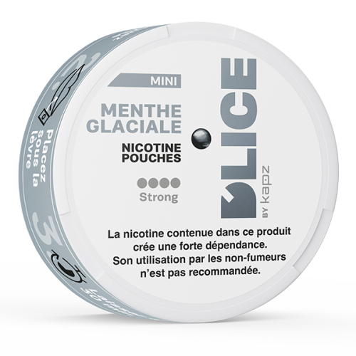 nicotine pouches D'LICE menthe glaciale Strong 12 mg