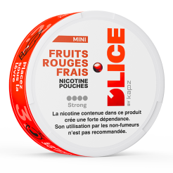 nicotine pouches D'LICE fruits rouges frais strong 12 mg