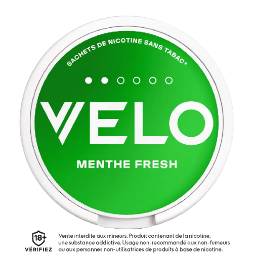 Nicotine pouches VELO Menthe Fresh Medium 6 mg