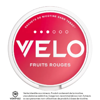 Nicotine pouches VELO Fruits Rouges Strong 10 mg