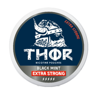 snus thor Black Mint X-Strong 12 mg sans tabac