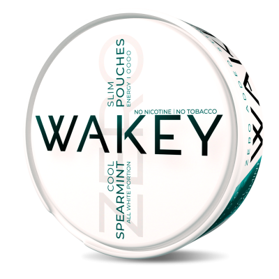 ENERGY POUCHES WAKEY Spearmint Cool 0 mg ENERGY POUCHES WAKEY Spearmint Cool 0 mg