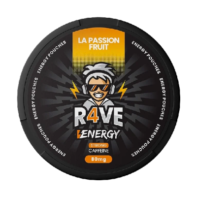 energy pouches r4ve La Passion Fruit 80 mg